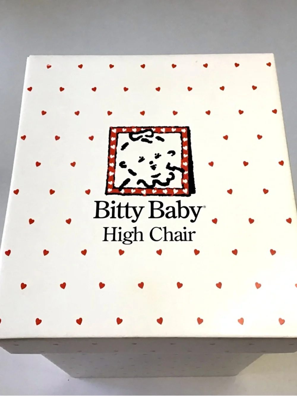 Vintage EMPTY BOX Bitty Baby High Chair BHC Pleasant Company American Girl Heart